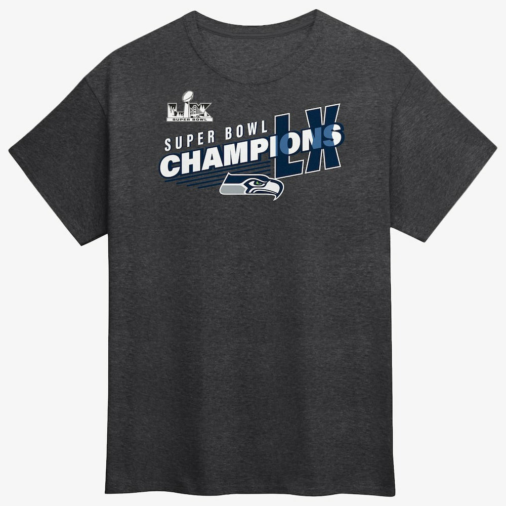 Seattle Seahawks Super Bowl LX Champions Best Teammates Roster T-Shirt Heather Charcoal - Fanatics
