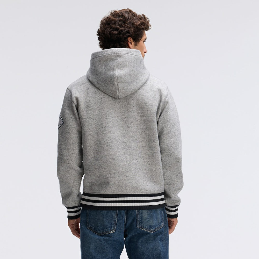 Dallas Cowboys IconicFleece Tipped Hoodie Heather Gray - Fanatics