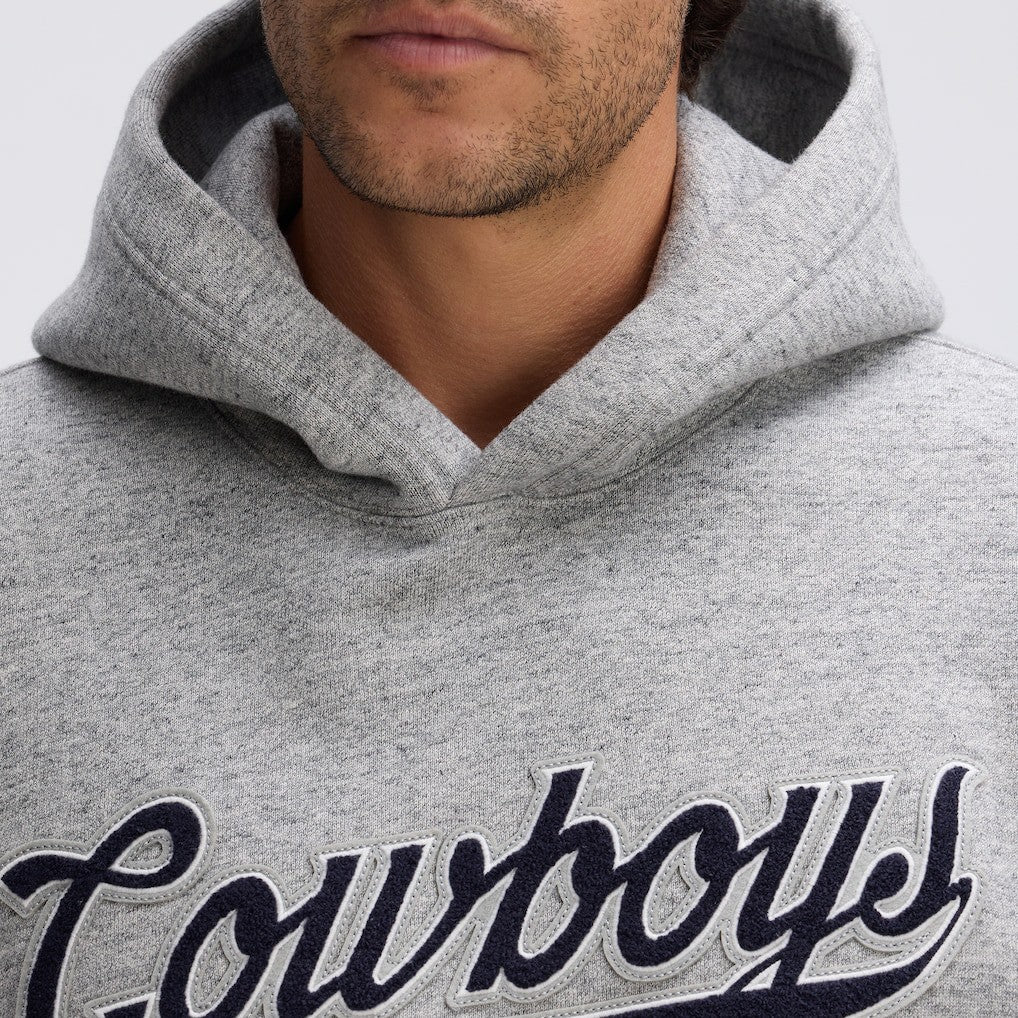 Dallas Cowboys IconicFleece Tipped Hoodie Heather Gray - Fanatics