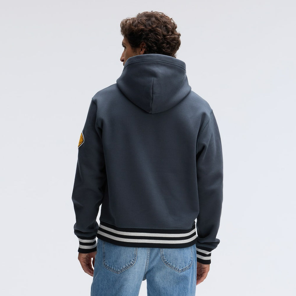 Pittsburgh Steelers IconicFleece Tipped Hoodie Charcoal - Fanatics