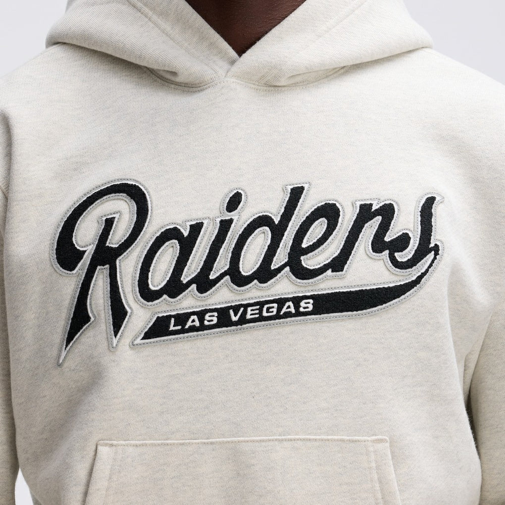 Las Vegas Raiders IconicFleece Tipped Hoodie Oatmeal - Fanatics
