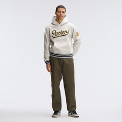 Green Bay Packers IconicFleece Tipped Hoodie Oatmeal - Fanatics