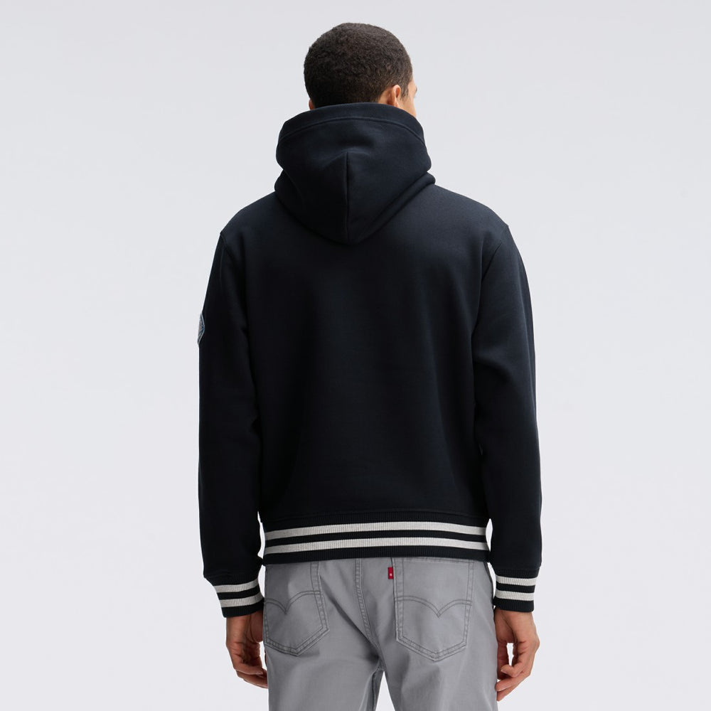 Detroit Lions IconicFleece Tipped Hoodie Black - Fanatics