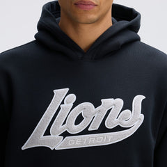 Detroit Lions IconicFleece Tipped Hoodie Black - Fanatics