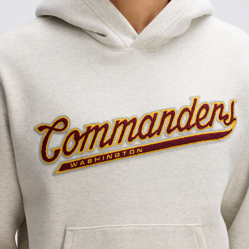 Washington Commanders IconicFleece Tipped Hoodie Oatmeal - Fanatics