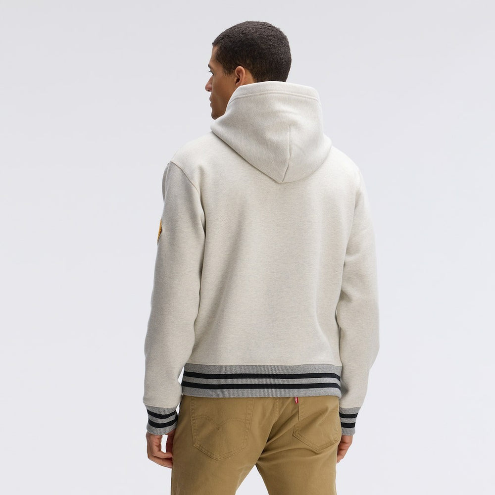 Washington Commanders IconicFleece Tipped Hoodie Oatmeal - Fanatics