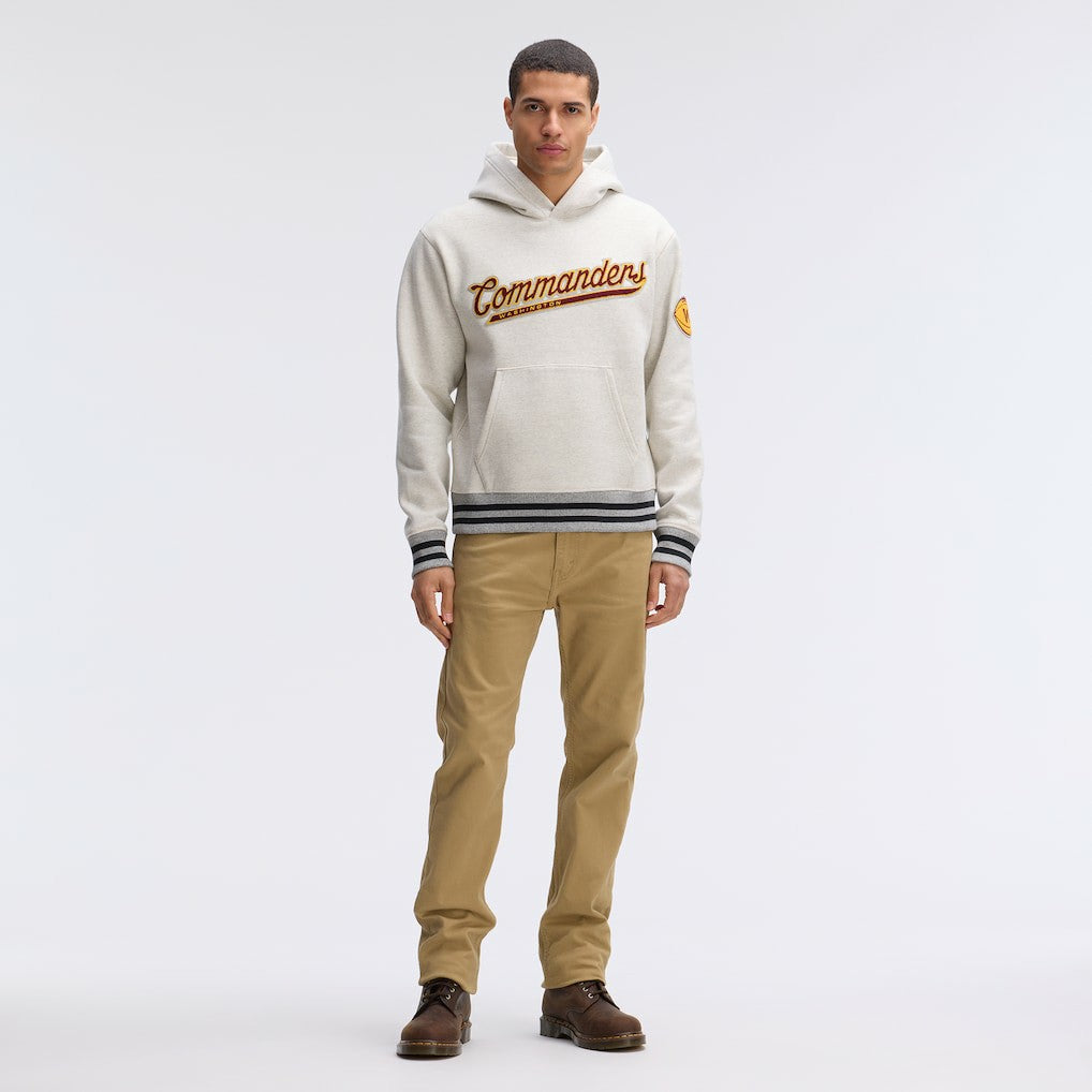 Washington Commanders IconicFleece Tipped Hoodie Oatmeal - Fanatics