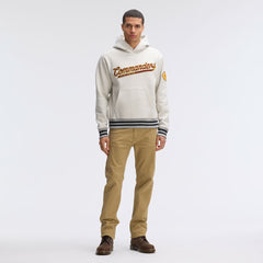 Washington Commanders IconicFleece Tipped Hoodie Oatmeal - Fanatics