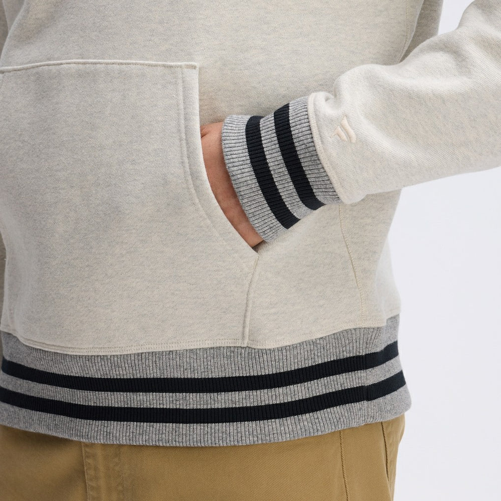 Washington Commanders IconicFleece Tipped Hoodie Oatmeal - Fanatics