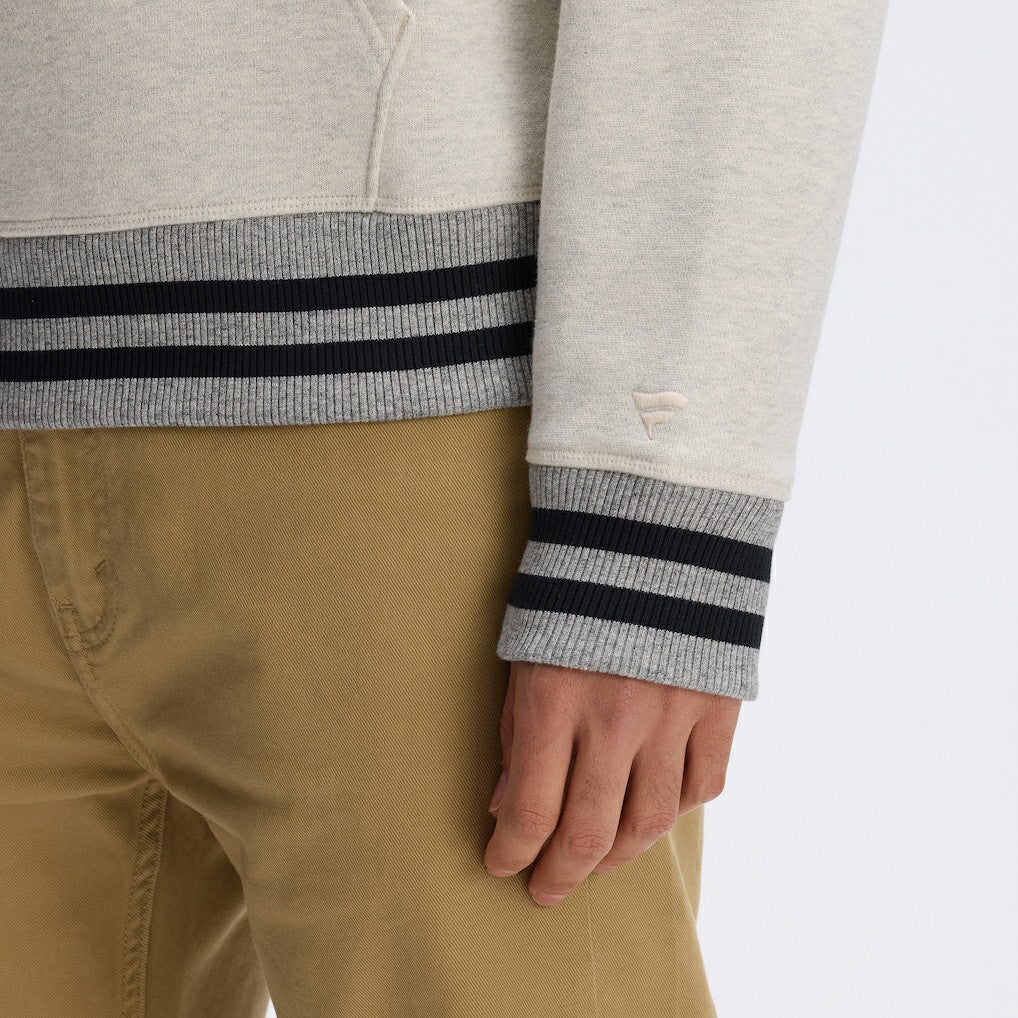 Washington Commanders IconicFleece Tipped Hoodie Oatmeal - Fanatics