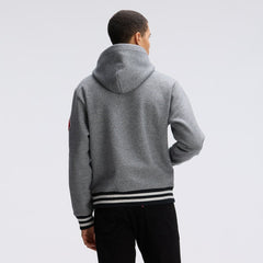 Kansas City Chiefs IconicFleece Tipped Hoodie Athletic Heather Gray - Fanatics