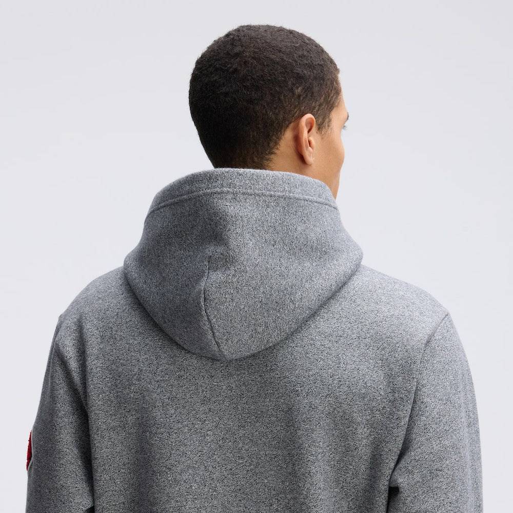 Kansas City Chiefs IconicFleece Tipped Hoodie Athletic Heather Gray - Fanatics