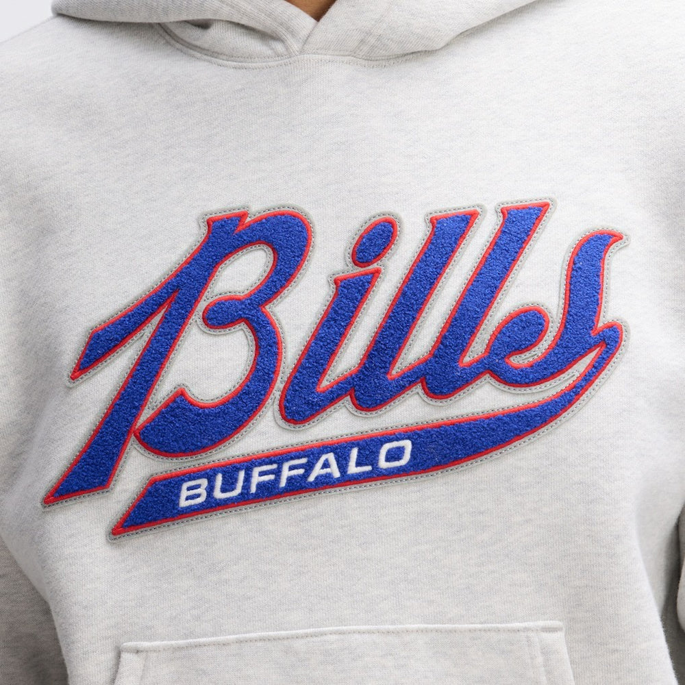 Buffalo Bills IconicFleece Tipped Hoodie Heather Gray - Fanatics