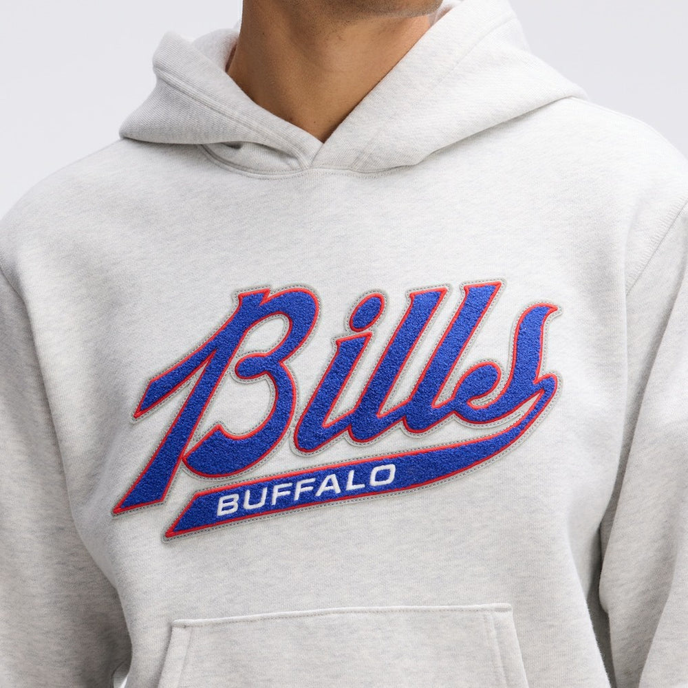 Buffalo Bills IconicFleece Tipped Hoodie Heather Gray - Fanatics