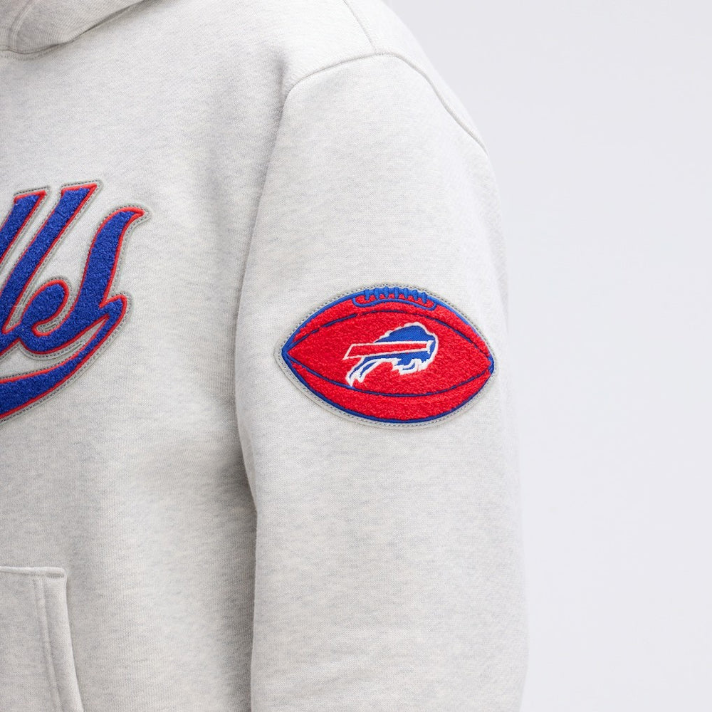 Buffalo Bills IconicFleece Tipped Hoodie Heather Gray - Fanatics
