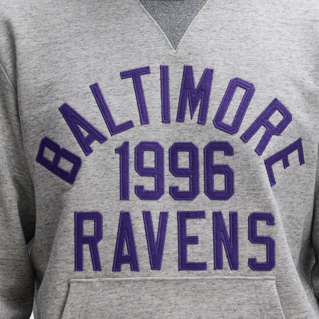 Baltimore Ravens IconicFleece Pocket Sweatshirt Heather Gray - Fanatics