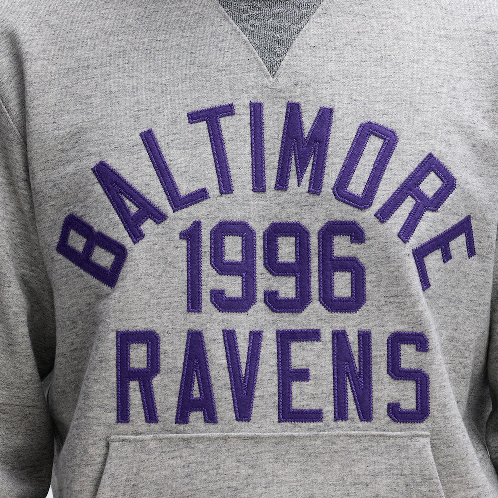Baltimore Ravens IconicFleece Pocket Sweatshirt Heather Gray - Fanatics