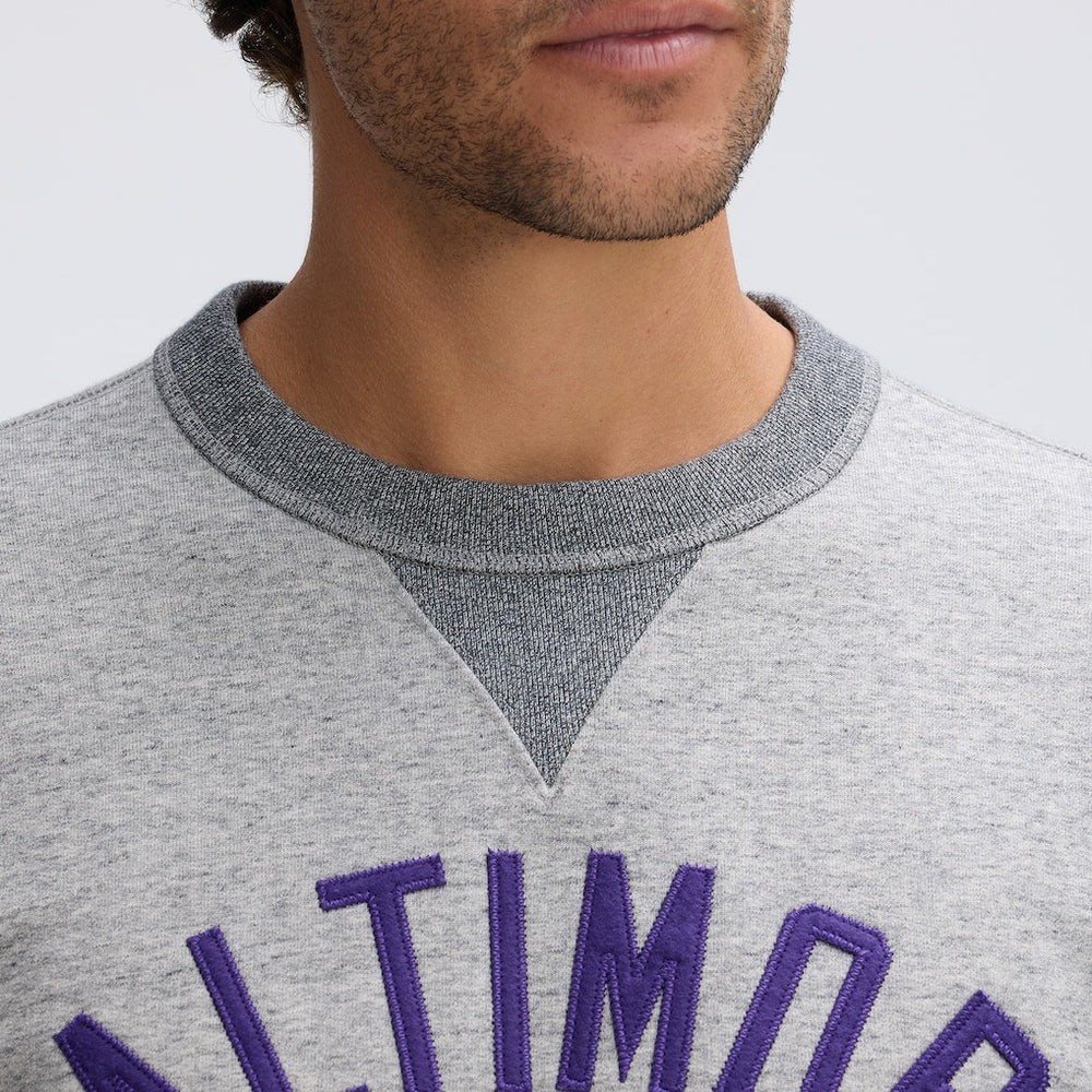 Baltimore Ravens IconicFleece Pocket Sweatshirt Heather Gray - Fanatics