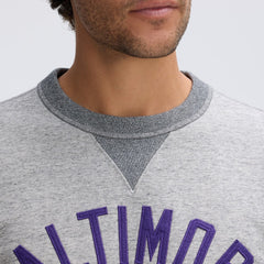 Baltimore Ravens IconicFleece Pocket Sweatshirt Heather Gray - Fanatics