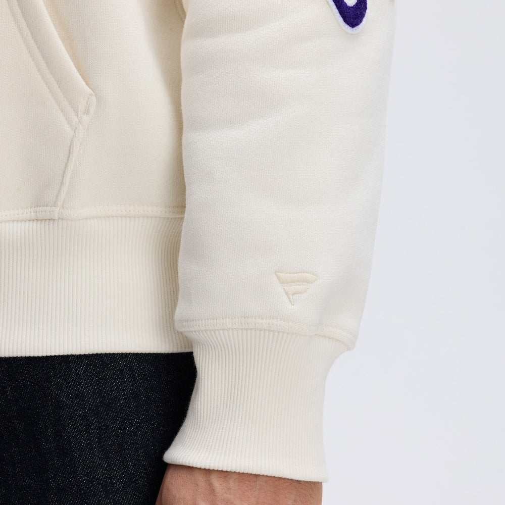 Baltimore Ravens IconicFleece Letterman Hoodie Oatmeal - Fanatics