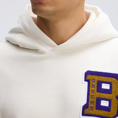 Baltimore Ravens IconicFleece Letterman Hoodie Oatmeal - Fanatics