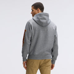 Washington Commanders IconicFleece Letterman Hoodie Athletic Heather Gray - Fanatics