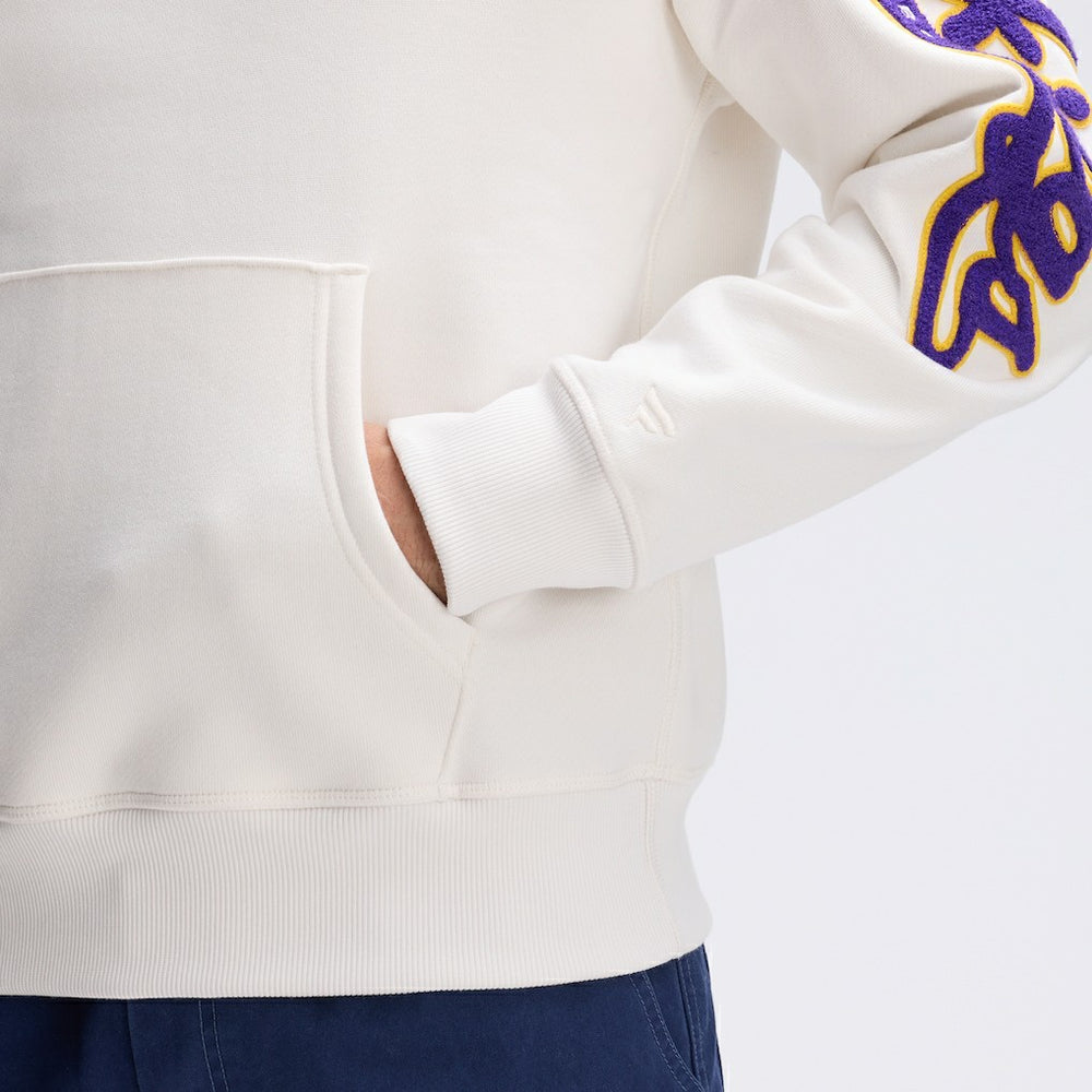 Minnesota Vikings IconicFleece Letterman Hoodie Oatmeal - Fanatics
