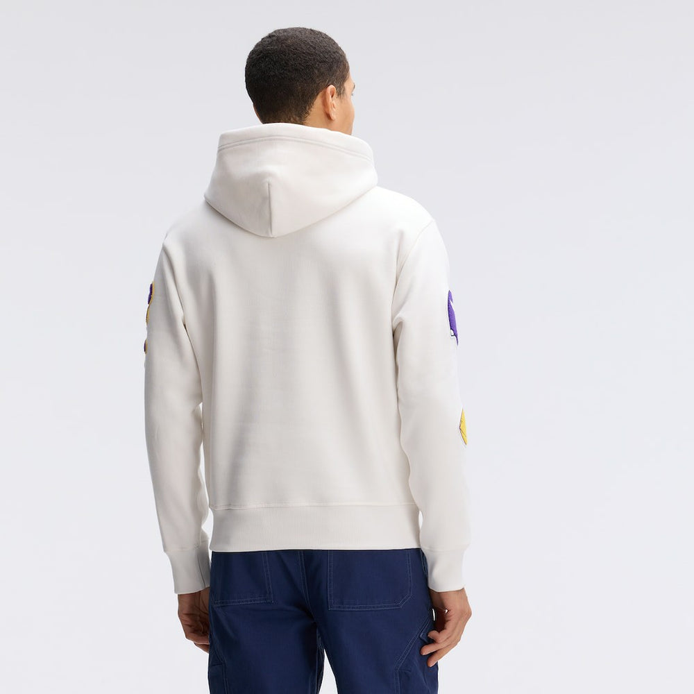 Minnesota Vikings IconicFleece Letterman Hoodie Oatmeal - Fanatics