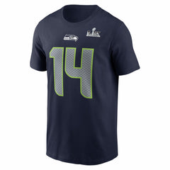 Sam Darnold Seattle Seahawks Super Bowl LX Patch Name & Number T-Shirt College Navy - Nike