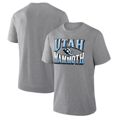 Utah Mammoth - Fanatics Tribute Tri-Blend T-Shirt Heather Gray
