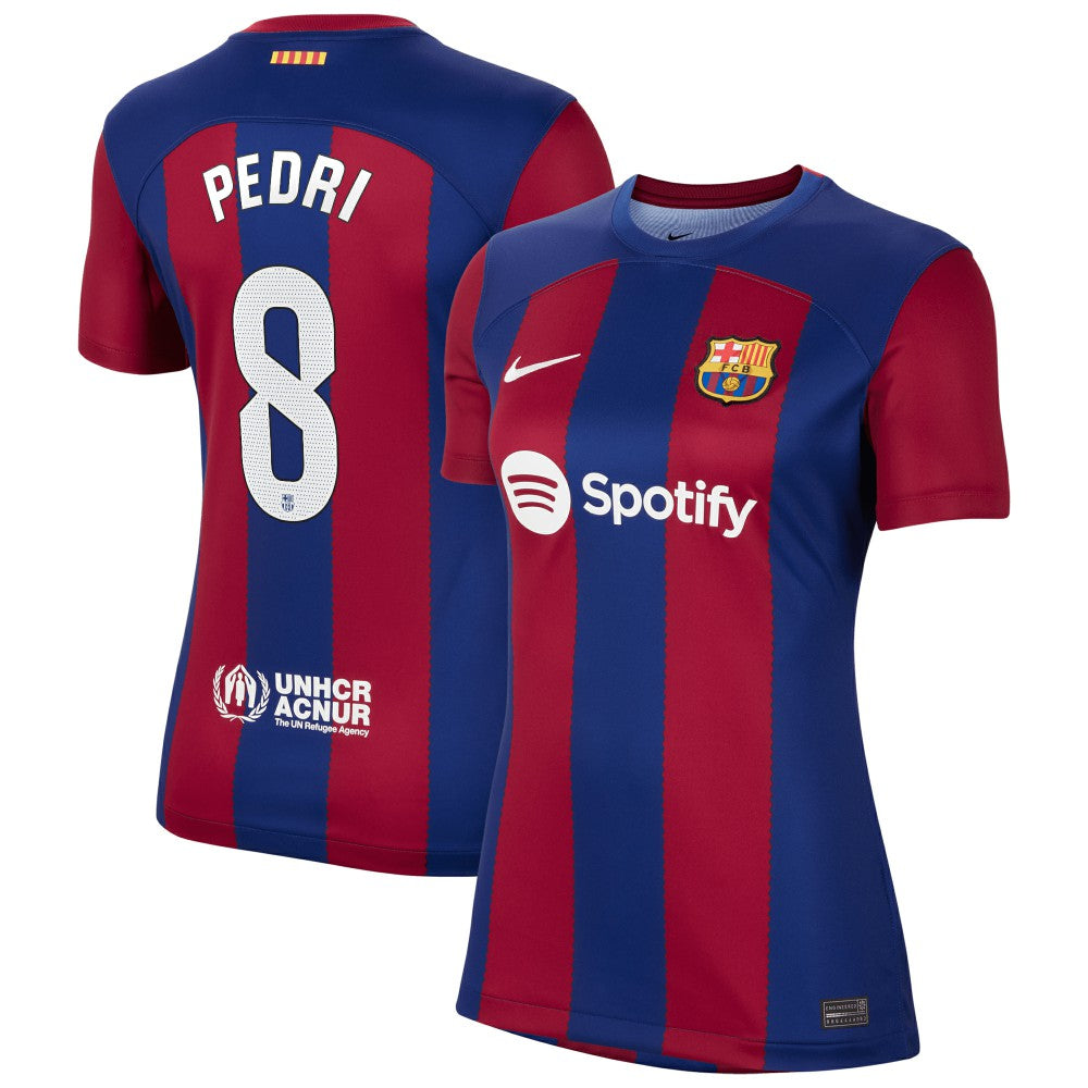 Nike Pedri Barcelona Women's 2023/24 Home Replica Jerseys - Royal