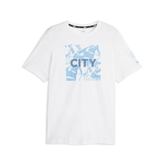 Puma Manchester City FtblCore Graphic T-Shirts - White