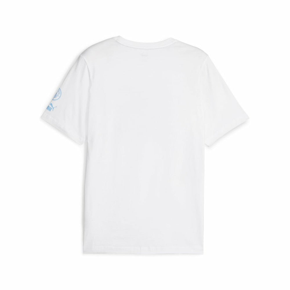 Puma Manchester City FtblCore Graphic T-Shirts - White