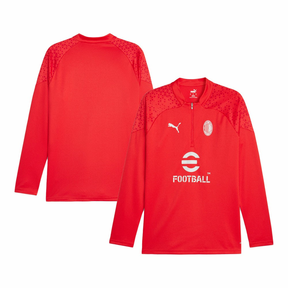 Puma AC Milan 2023/24 Quarter-Zip Training Top - Red