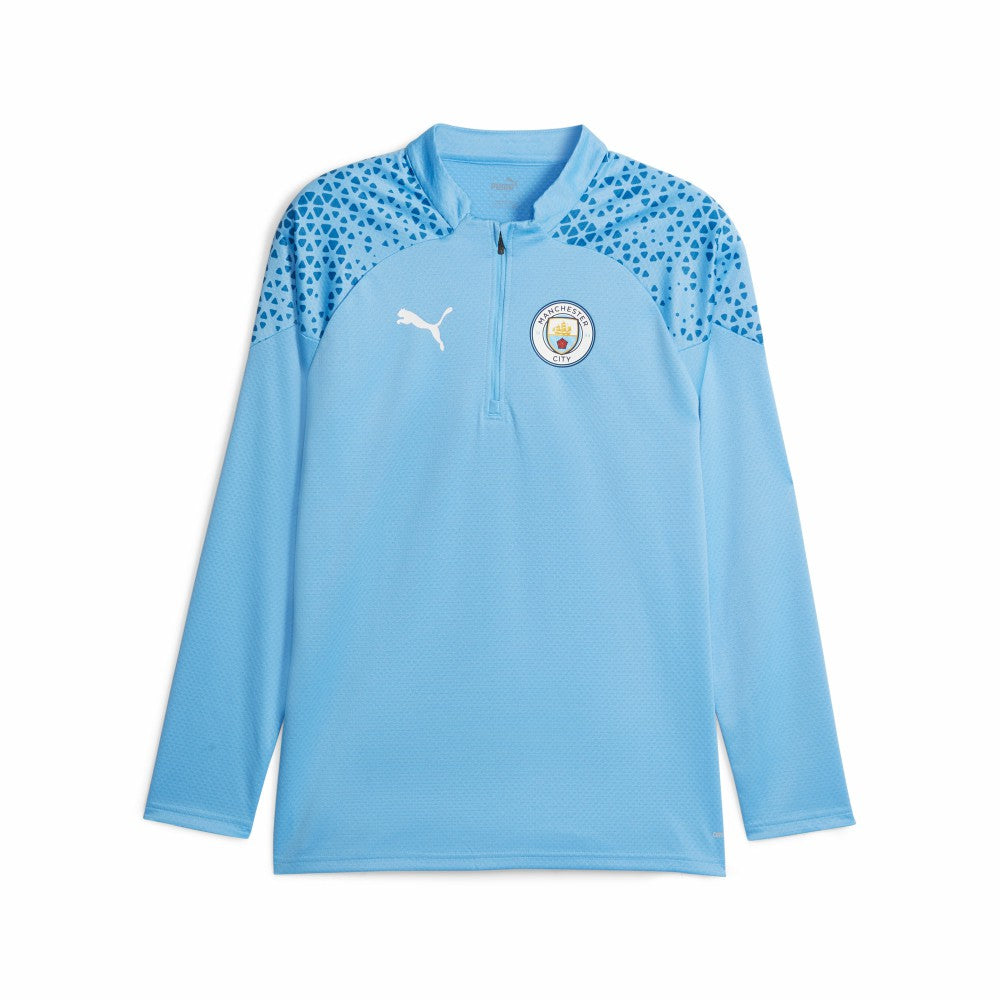 Puma Manchester City 2023/24 Quarter-Zip Training Top - Sky Blue