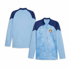 Puma Chivas 2023/24 Quarter-Zip Fleece Top - Light Blue