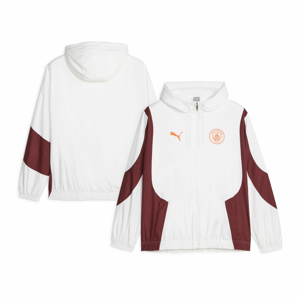 Puma Manchester City 2023/24 Pre-Match Anthem Full-Zip Hoodie Jacket - White