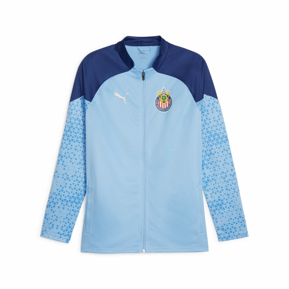 Puma Chivas 2023/24 Full-Zip Training Top - Light Blue