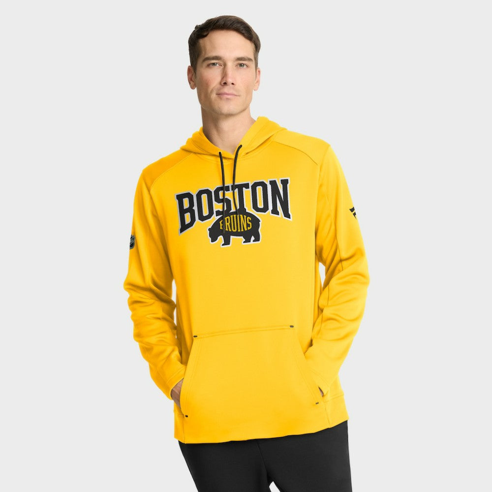 Boston Bruins Fanatics 2026 NHL Stadium Series Authentic Pro Pullover Hoodie Gold