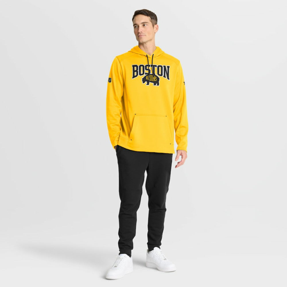 Boston Bruins Fanatics 2026 NHL Stadium Series Authentic Pro Pullover Hoodie Gold