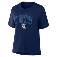 Winnipeg Jets - Fanatics Women's Line Change Legacy T-Shirt Navy
