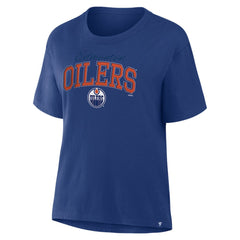 Edmonton Oilers - Fanatics Women's Line Change Legacy T-Shirt Royal
