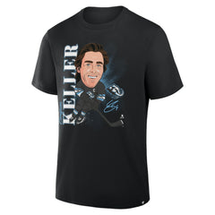 Clayton Keller Utah Mammoth - Fanatics Caricature Player T-Shirt Black