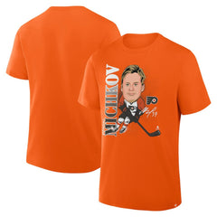 Matvei Michkov Philadelphia Flyers - Fanatics Caricature Player T-Shirt Orange