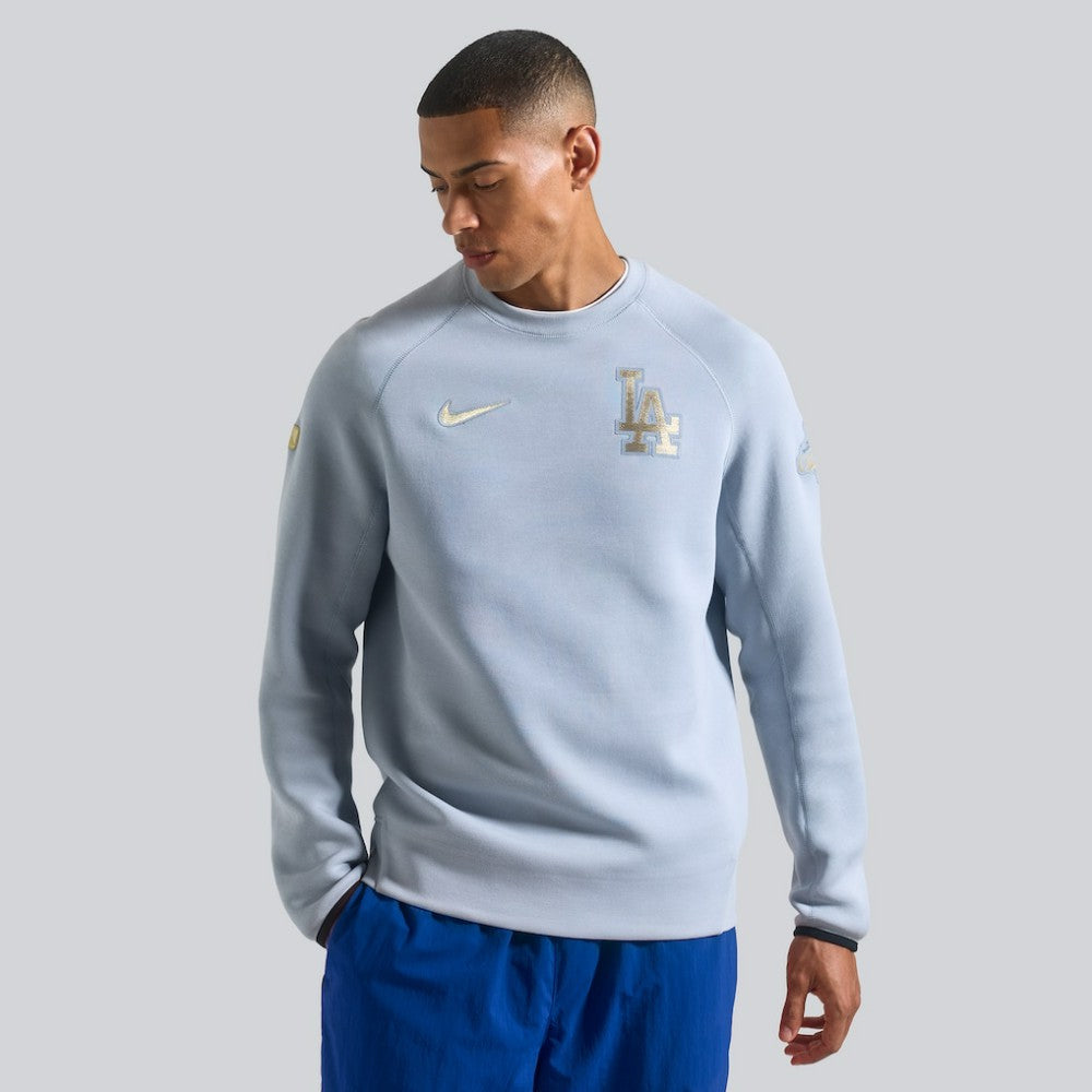 Los Angeles Dodgers Nike 2026 Gold Collection Tech Fleece Sweatshirt On Sale