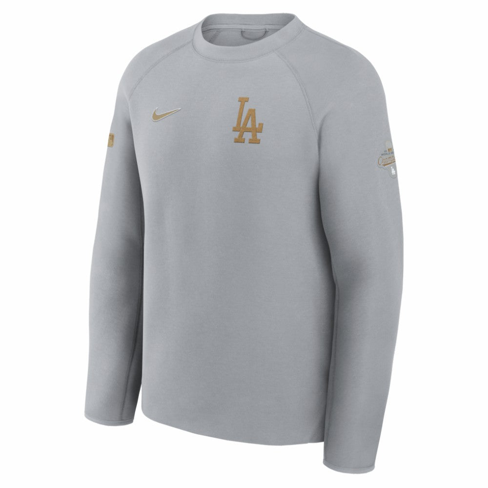 Los Angeles Dodgers Nike 2026 Gold Collection Tech Fleece Sweatshirt On Sale