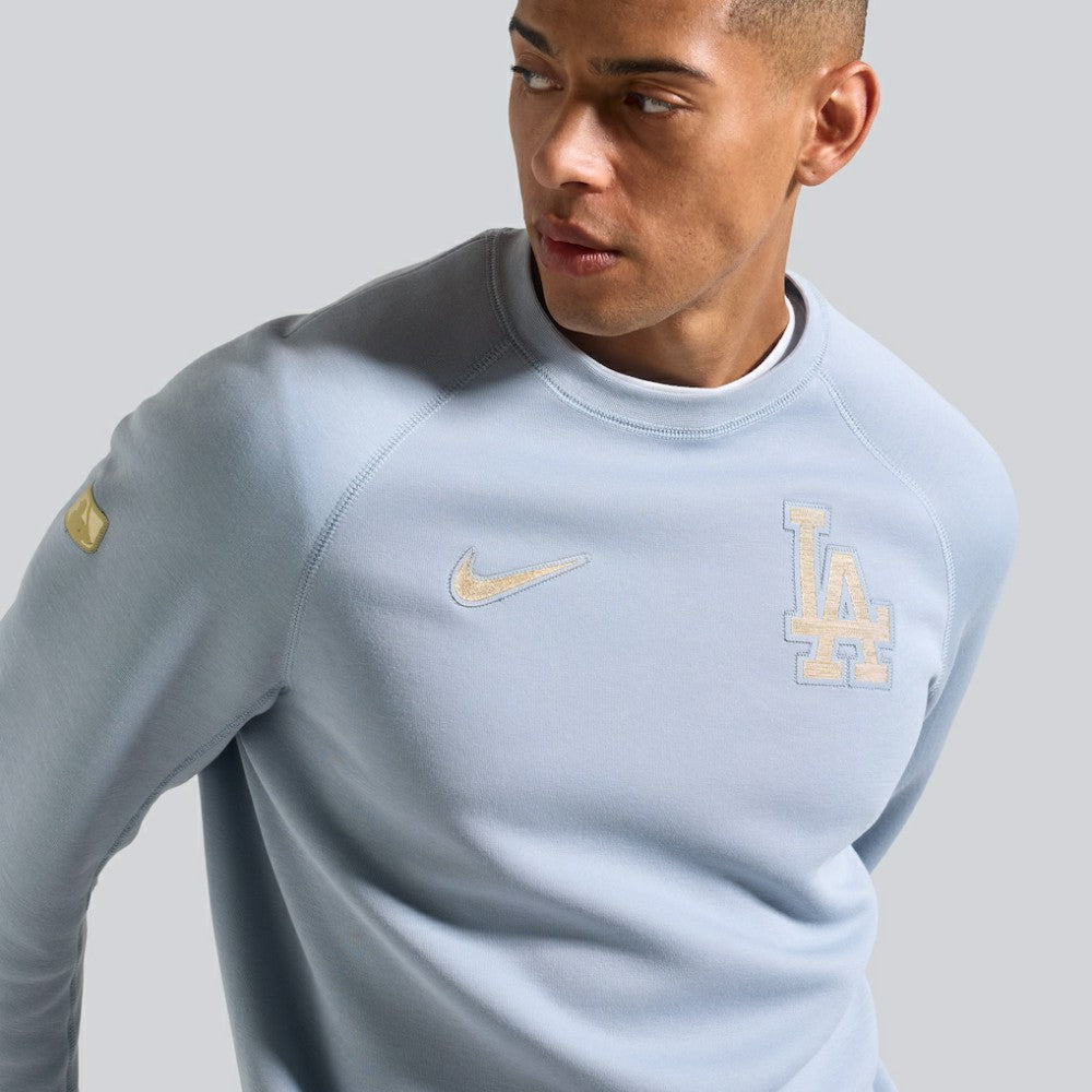 Los Angeles Dodgers Nike 2026 Gold Collection Tech Fleece Sweatshirt On Sale