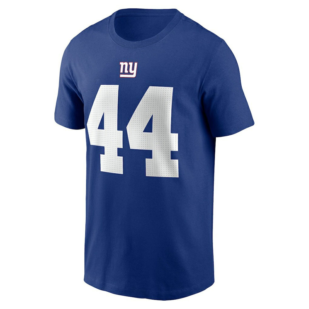 Cam Skattebo New York Giants Name & Number T-Shirt Royal - Nike