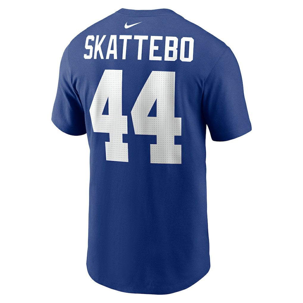 Cam Skattebo New York Giants Name & Number T-Shirt Royal - Nike
