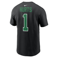 Jalen Hurts Philadelphia Eagles Player Name & Number T-Shirt Black - Nike